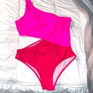 SHEIN swimsuit, one piece, asymmetrical design, size XL